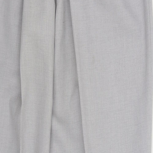 Preworn Womens Grey Polyester Trousers Size 30 in L28 in Regular