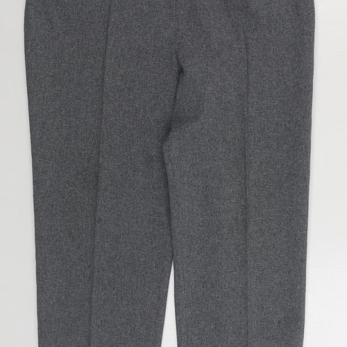 Essentials Womens Grey Polyester Trousers Size 18 L27 in Regular