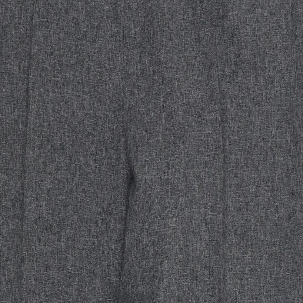 Essentials Womens Grey Polyester Trousers Size 18 L27 in Regular