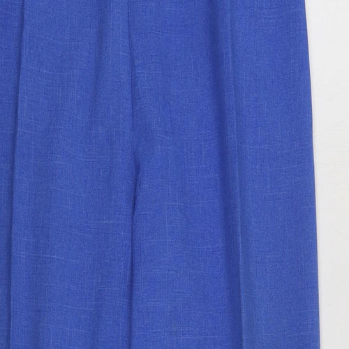 Preworn Womens Blue Polyester Trousers Size 30 in L27 in Regular