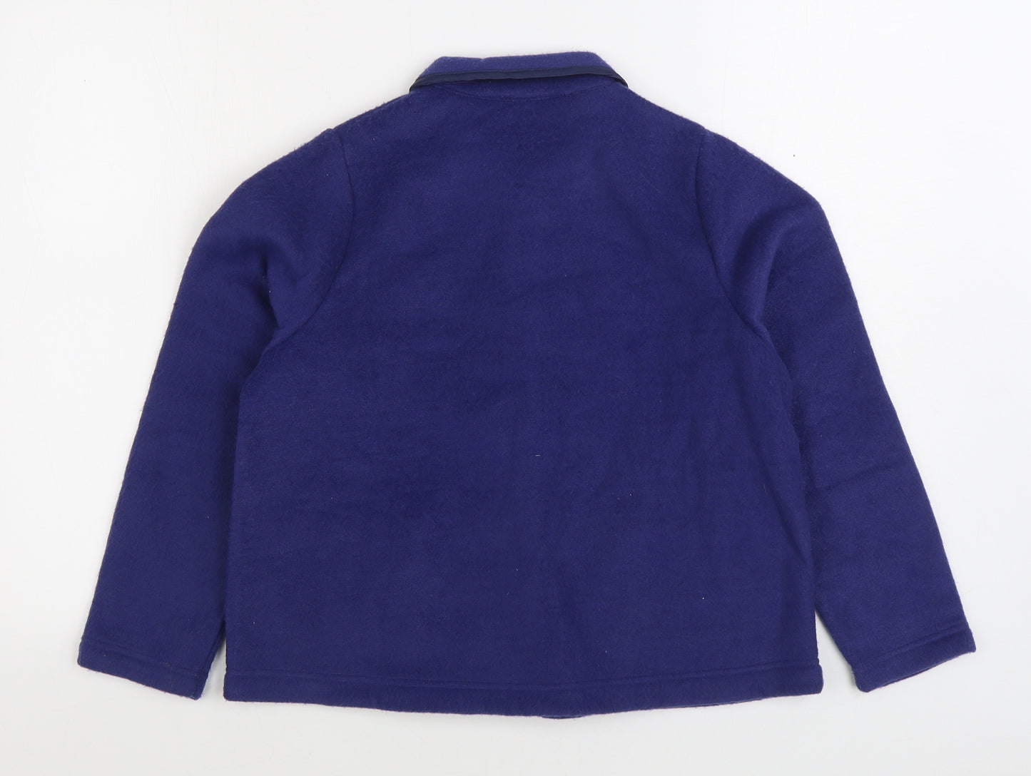 Marlon Womens Blue Jacket Blazer Size 8 Button