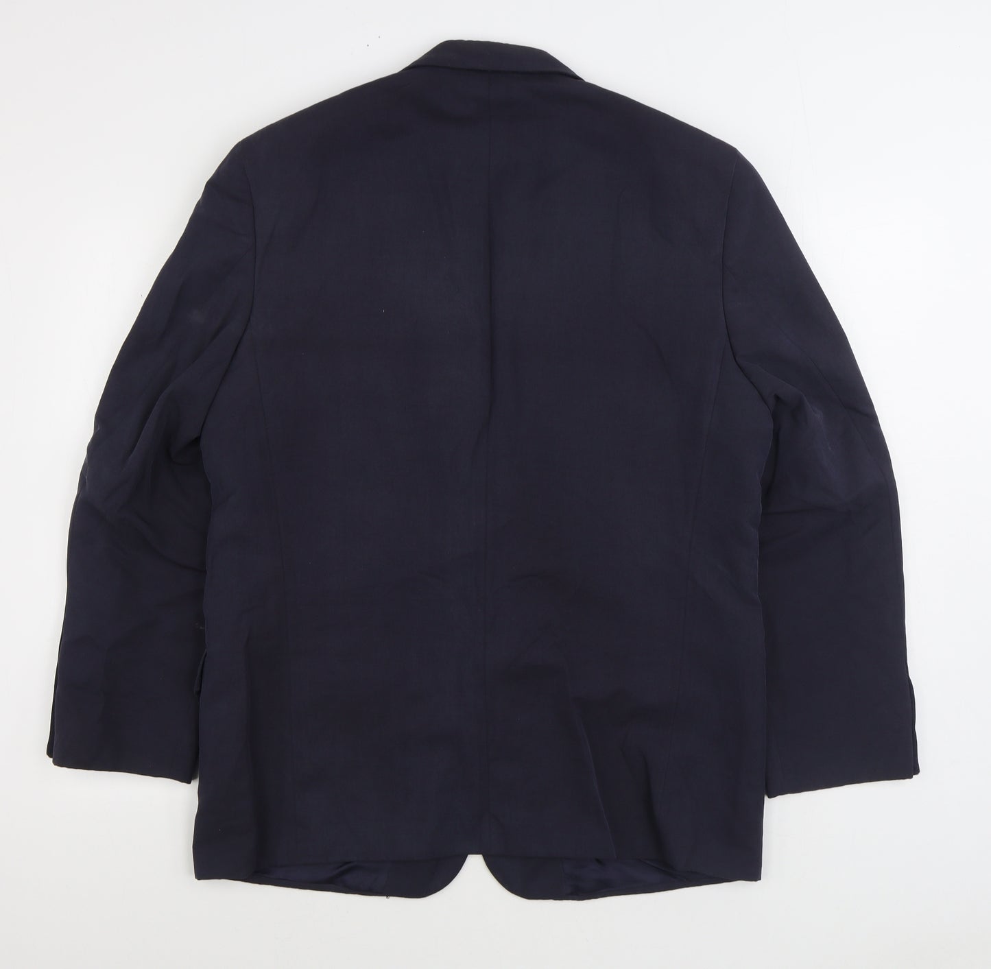Debenham & Freebody Mens Blue Polyester Jacket Suit Jacket Size 40