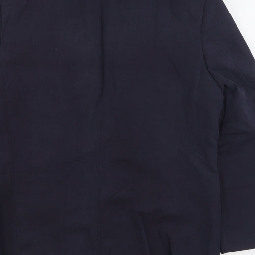 Debenham & Freebody Mens Blue Polyester Jacket Suit Jacket Size 40