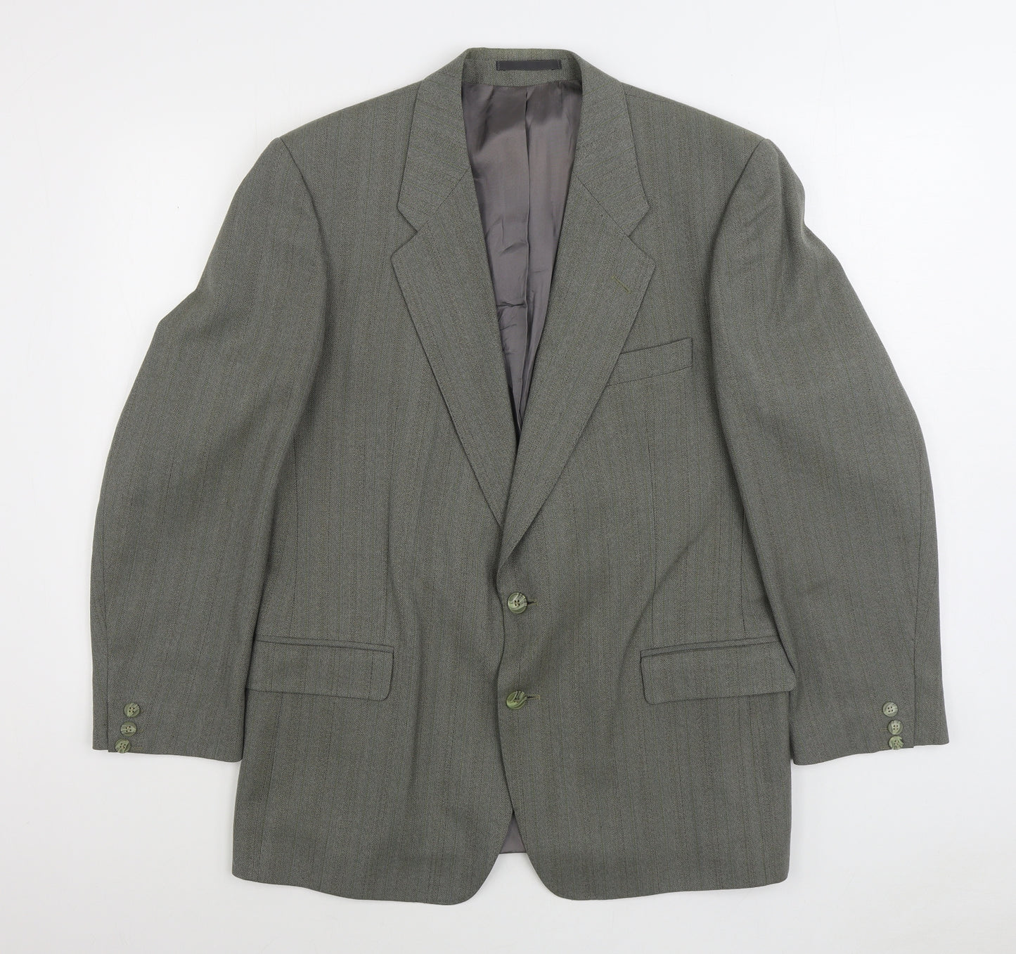 Wellington Executive Mens Grey Polyester Jacket Suit Jacket Size 40