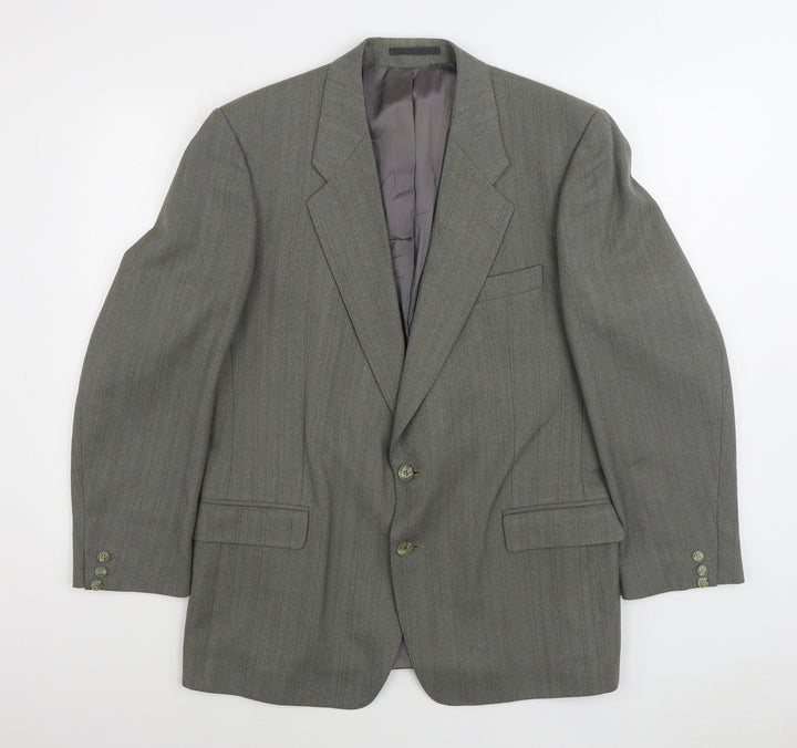 Wellington Executive Mens Grey Polyester Jacket Suit Jacket Size 40