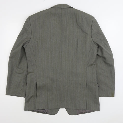 Wellington Executive Mens Grey Polyester Jacket Suit Jacket Size 40