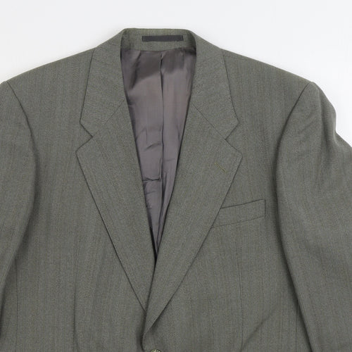 Wellington Executive Mens Grey Polyester Jacket Suit Jacket Size 40