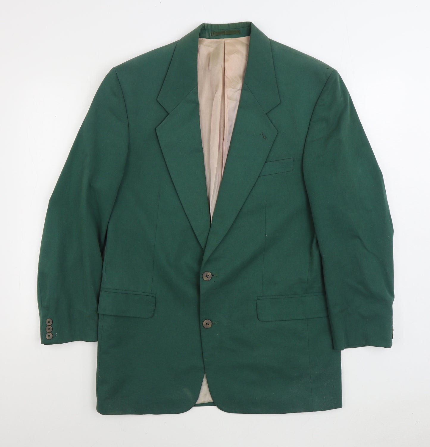 Debenhams Mens Green Polyester Jacket Suit Jacket Size 40
