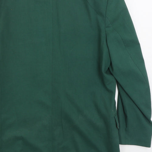 Debenhams Mens Green Polyester Jacket Suit Jacket Size 40