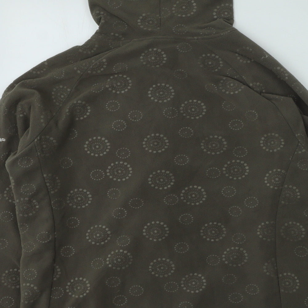 Trespass Womens Green Round Neck Polyester Full Zip Jumper Size XL