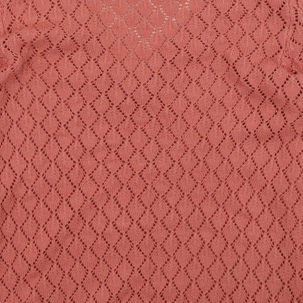 Body Flirt Womens Pink Acrylic Pullover Sweatshirt Size S