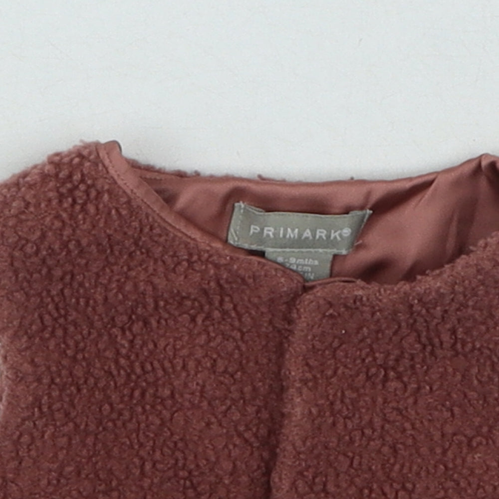 Primark Girls Pink Jacket Size 6-9 Months