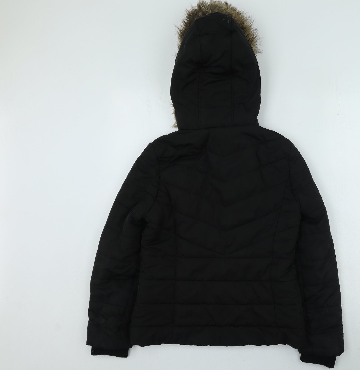 New Look Girls Black Parka Coat Size 12-13 Years