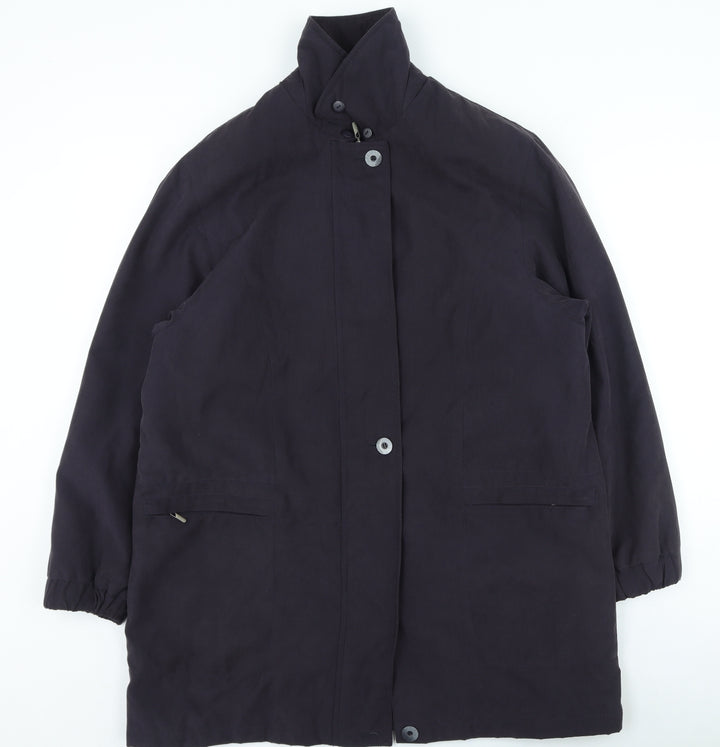 Bonmarché Womens Blue Trench Coat Coatigan Size M