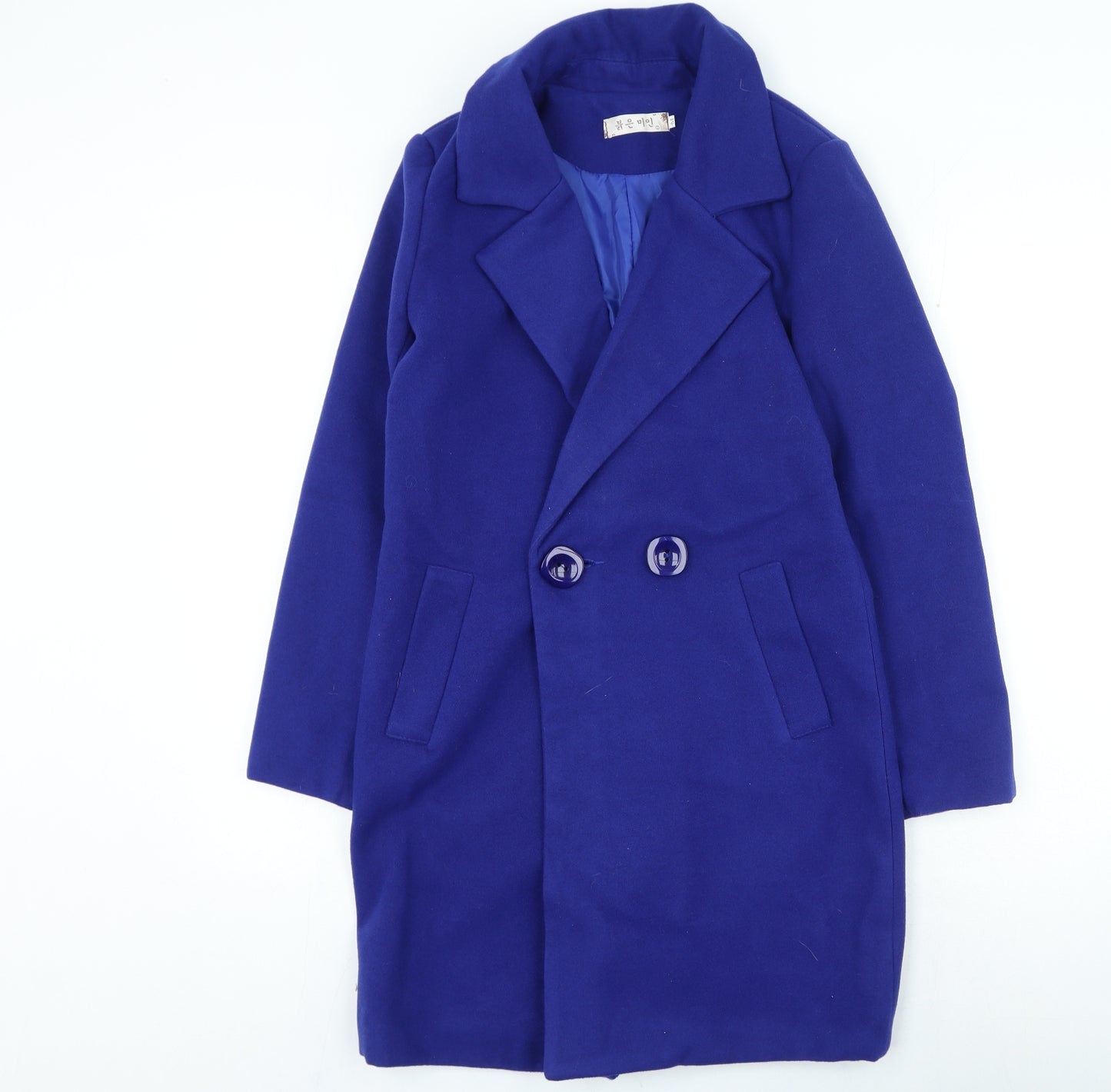 Preworn Womens Blue Trench Coat Coat Size M