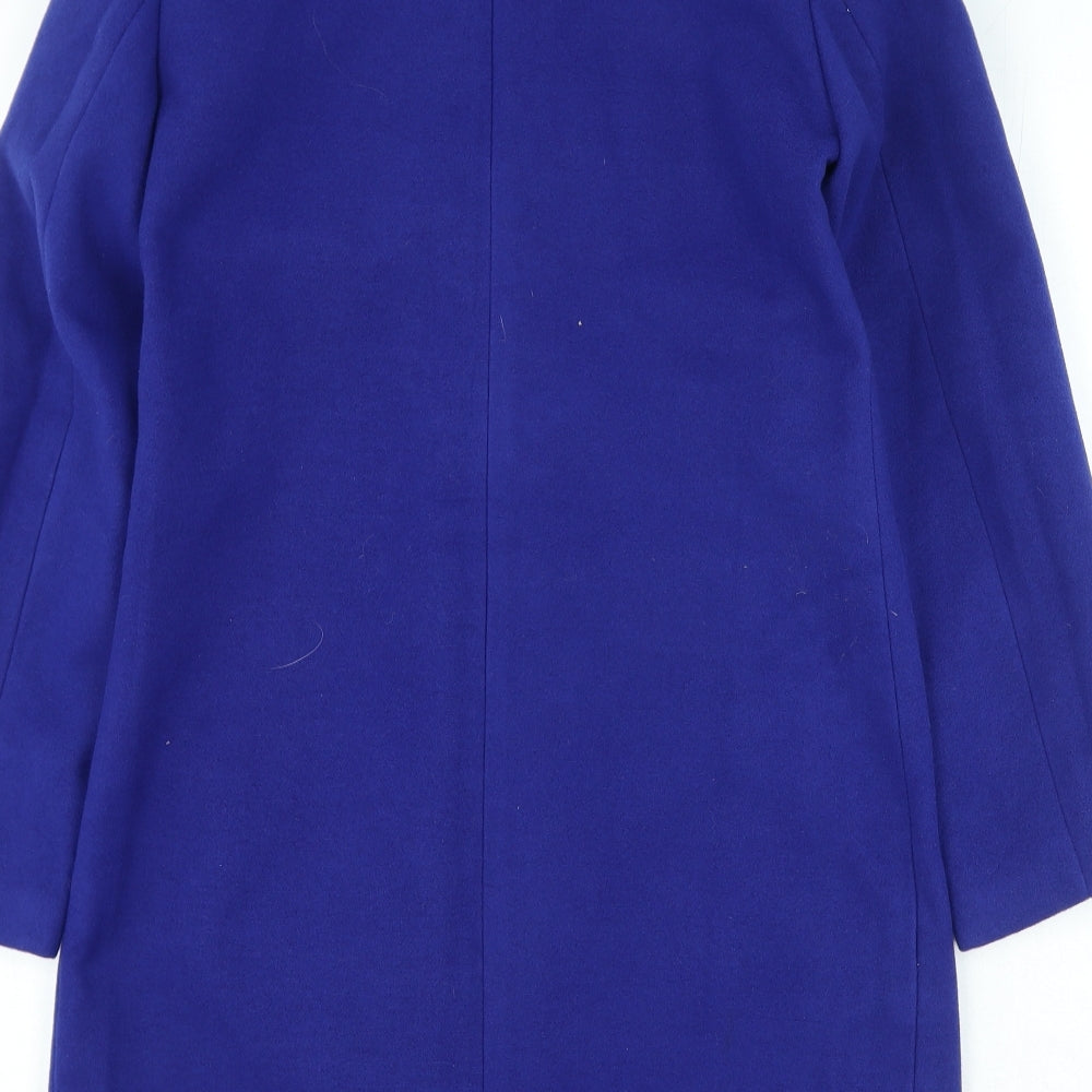 Preworn Womens Blue Trench Coat Coat Size M