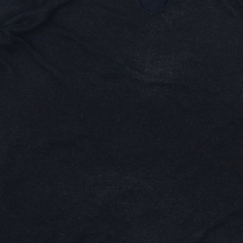 NEXT Womens Blue Round Neck Viscose Pullover Jumper Size 14