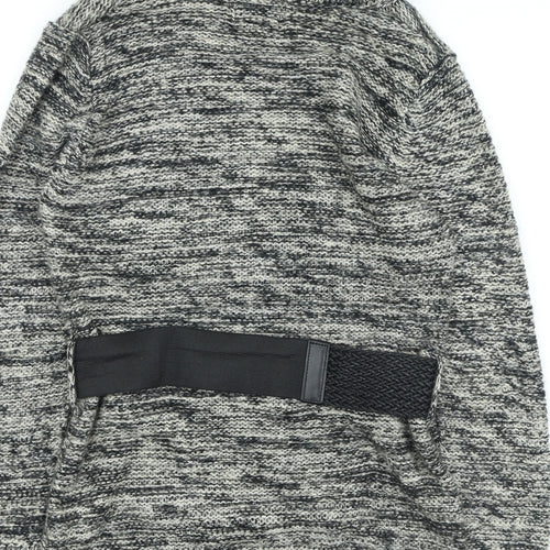 Papaya Womens Grey Acrylic Jumper Dress Size 16 Roll Neck