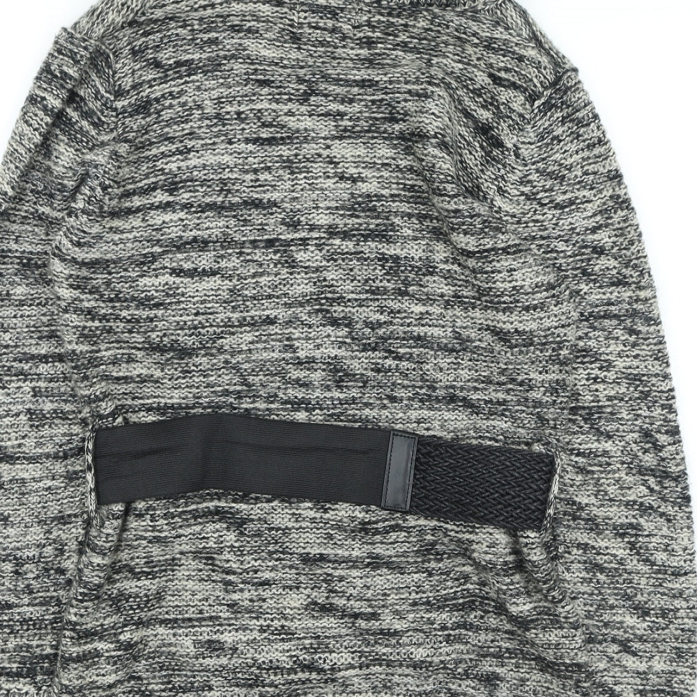 Papaya Womens Grey Acrylic Jumper Dress Size 16 Roll Neck