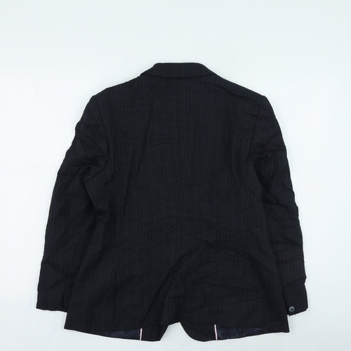 NEXT Womens Blue Striped Jacket Size 14