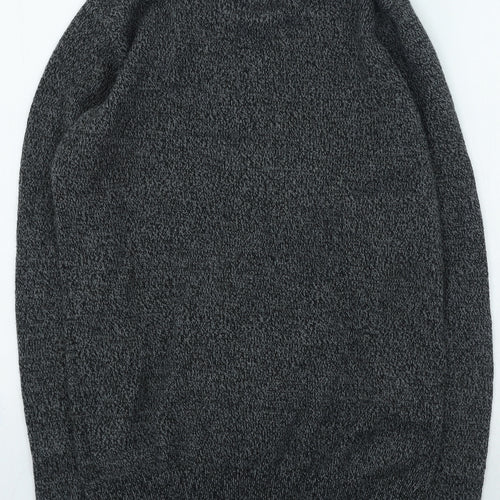 NEXT Mens Grey Round Neck Acrylic Pullover Jumper Size S - Christmas Jumper