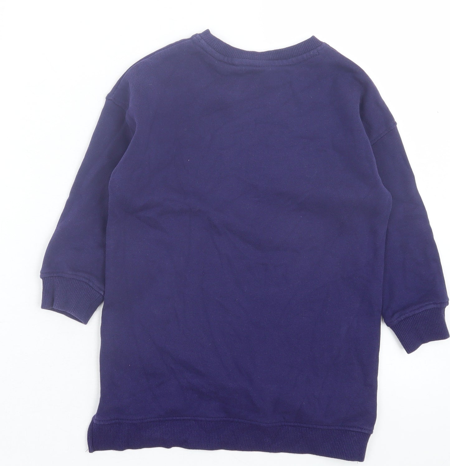 NEXT Girls Purple Cotton Pullover Sweatshirt Size 4 Years Pullover
