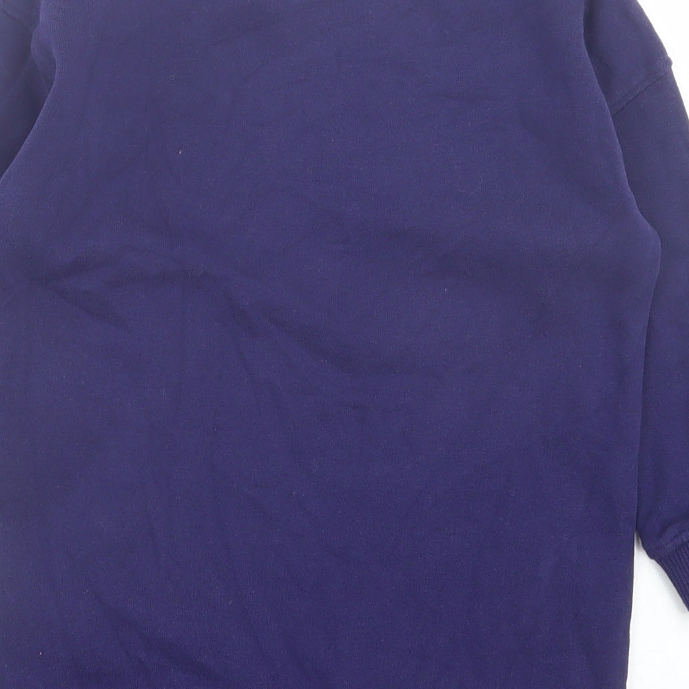 NEXT Girls Purple Cotton Pullover Sweatshirt Size 4 Years Pullover
