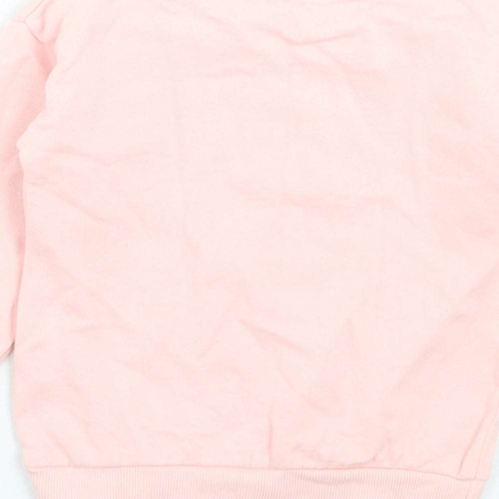 George Girls Pink Cotton Pullover Sweatshirt Size 2-3 Years Pullover - Belle (Beauty & the Beast)