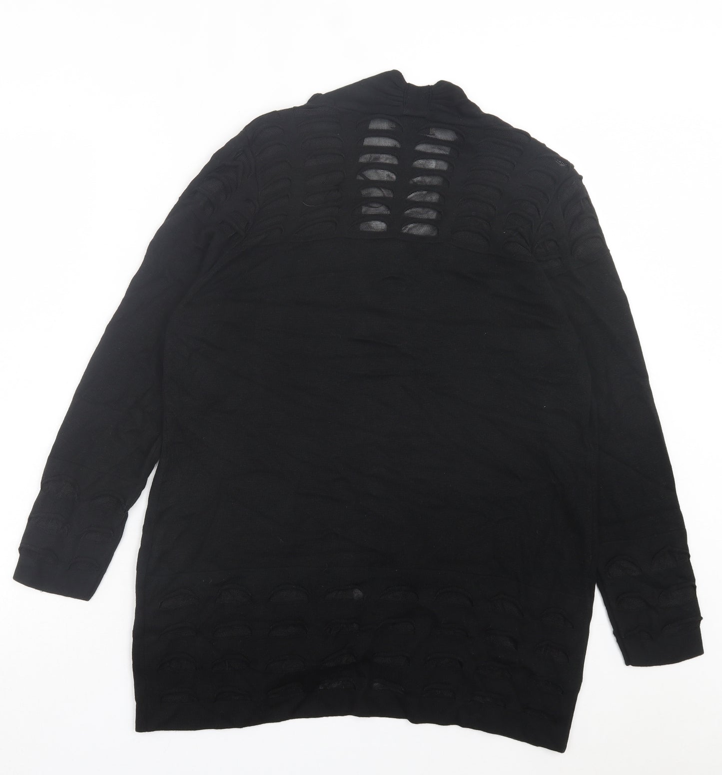 Per Una Womens Black V-Neck Viscose Cardigan Jumper Size 16