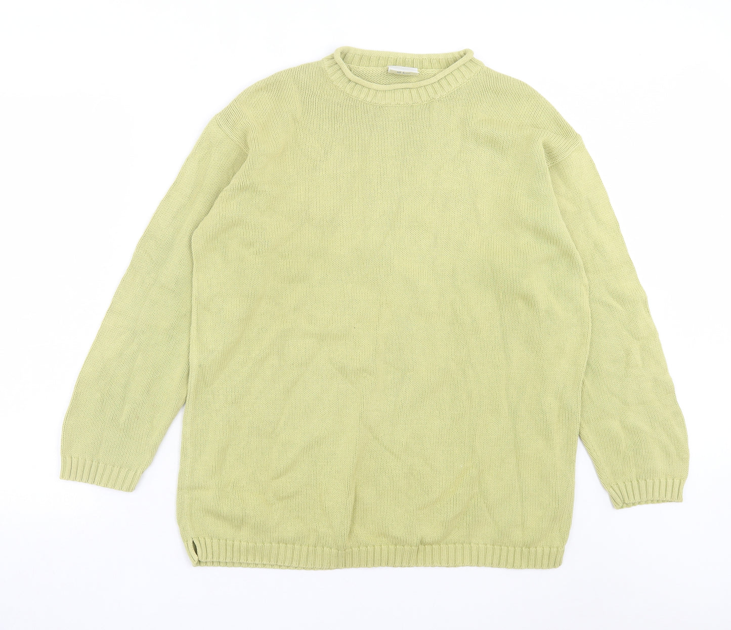 NEXT Mens Green Crew Neck Cotton Pullover Jumper Size M