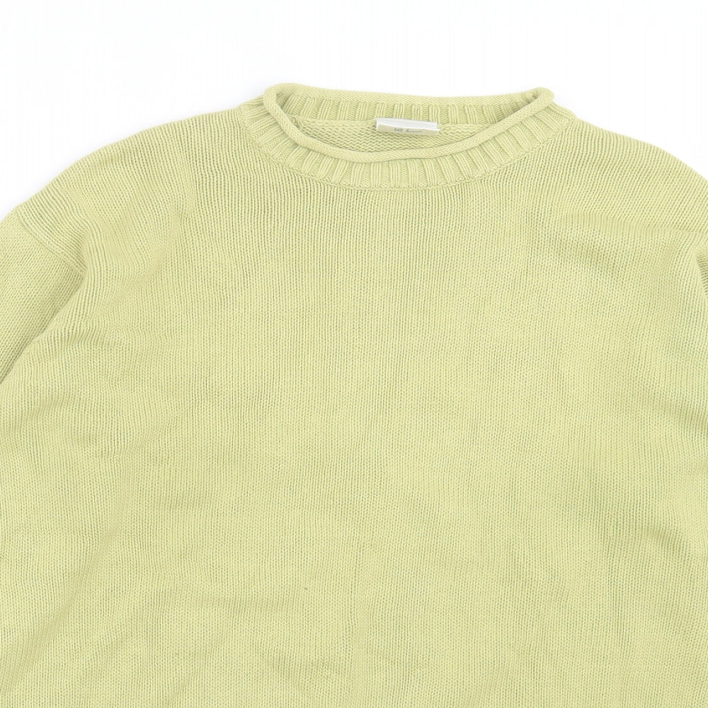 NEXT Mens Green Crew Neck Cotton Pullover Jumper Size M
