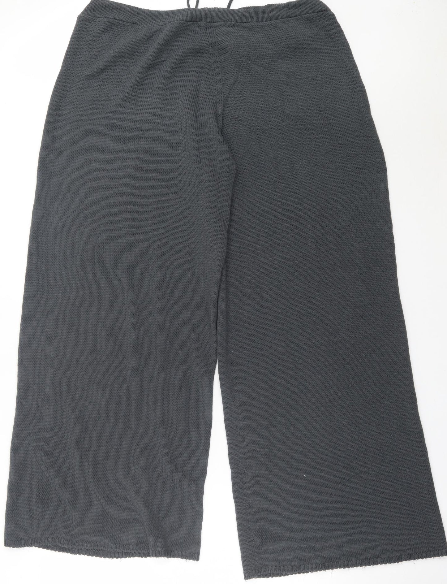 In the Style Womens Grey Acrylic Trousers Size 22 L31 in Regular Tie
