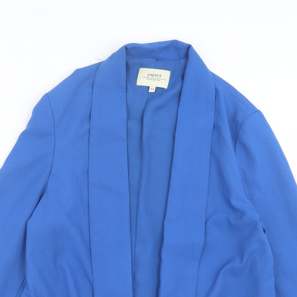 Papaya Womens Blue Jacket Size 12