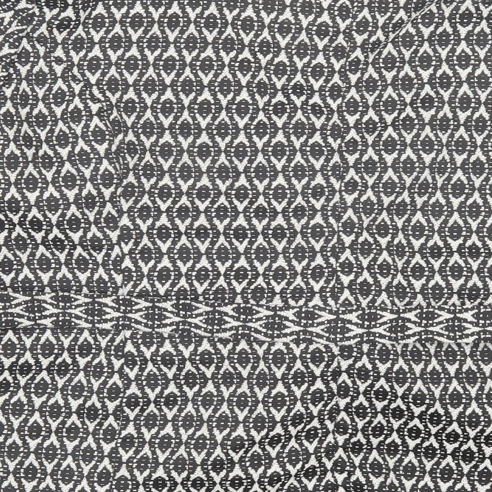 Klass Womens Black Geometric Jacket Blazer Size 18 Button