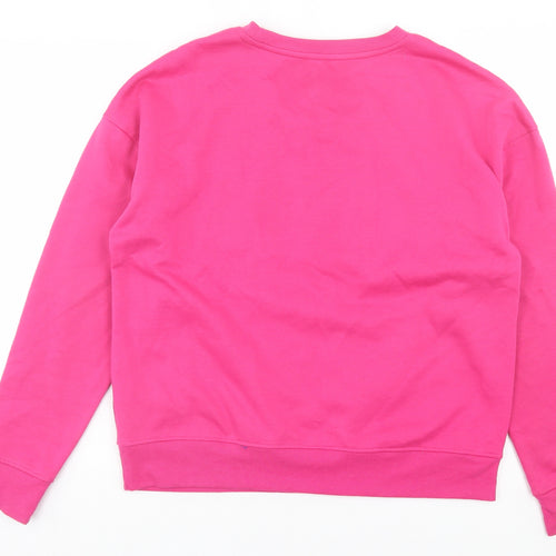 Primark Womens Pink Cotton Pullover Sweatshirt Size S Pullover - Emily In Paris