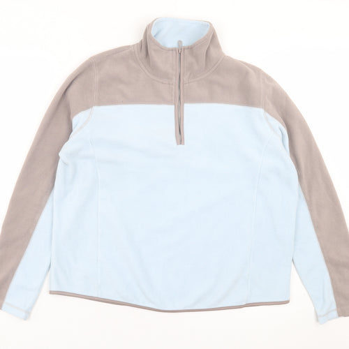 Active Womens Blue Jacket Size 16 Zip