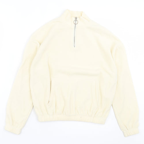 New Look Womens Ivory Jacket Size 6 Zip