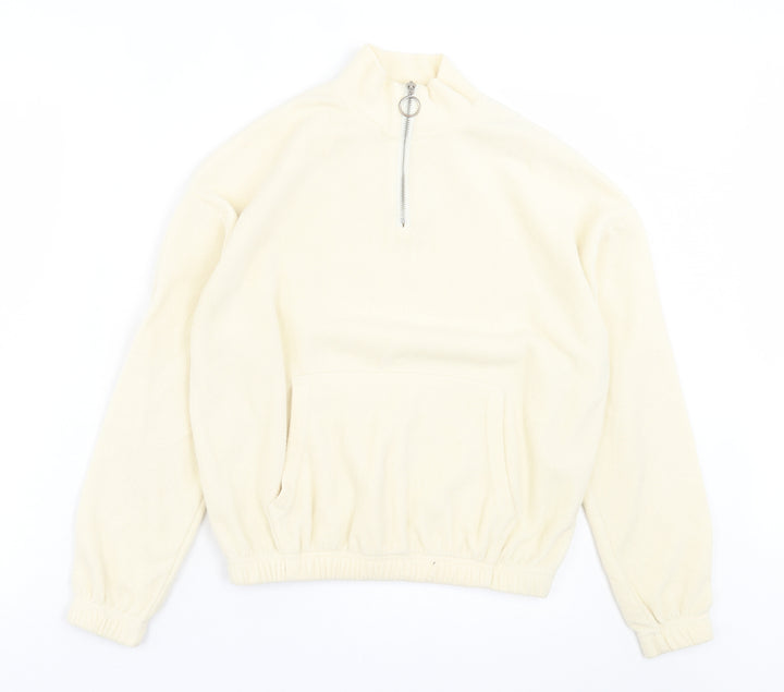 New Look Womens Ivory Jacket Size 6 Zip