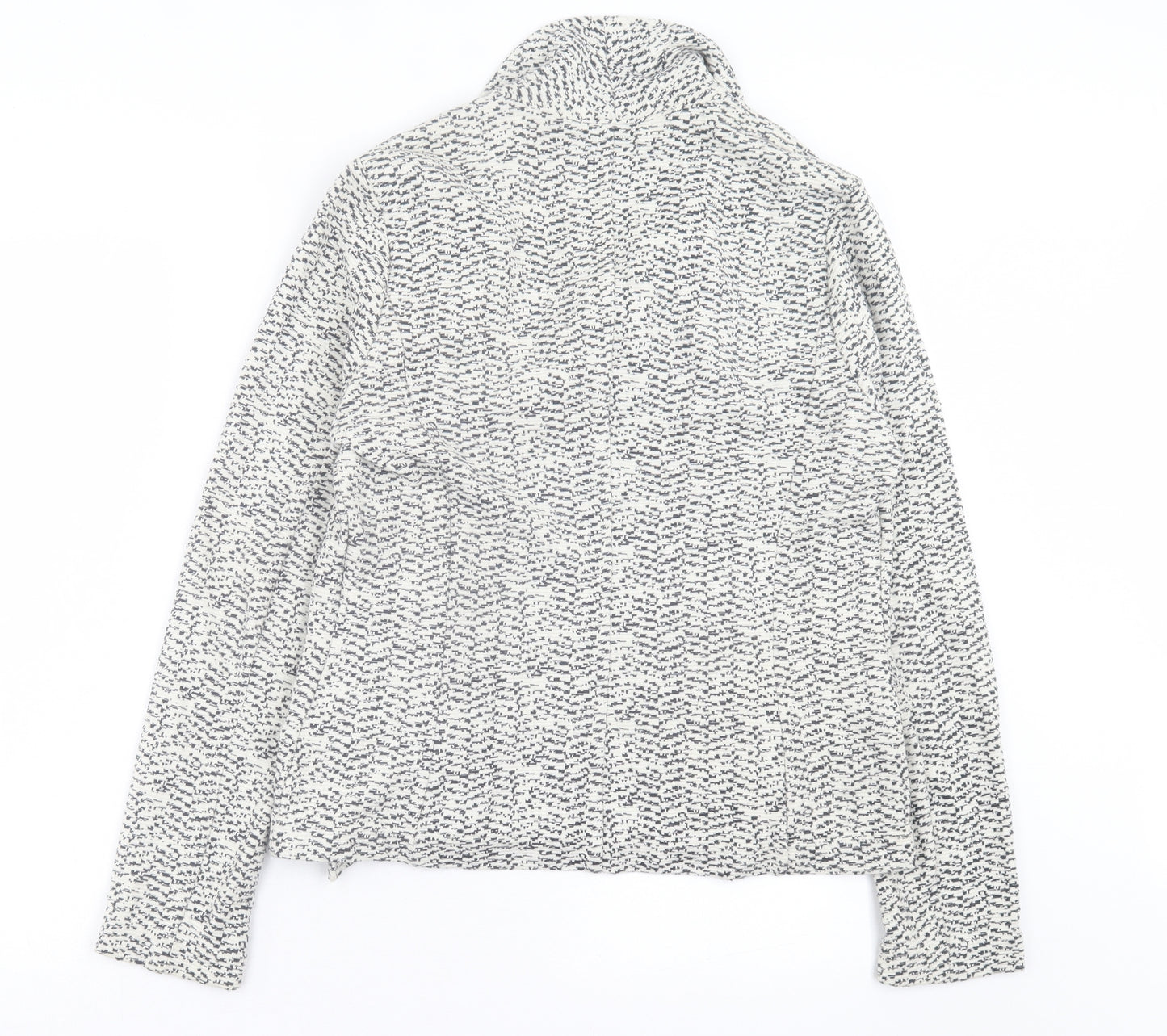 NEXT Womens Grey Geometric Jacket Size 14 Zip