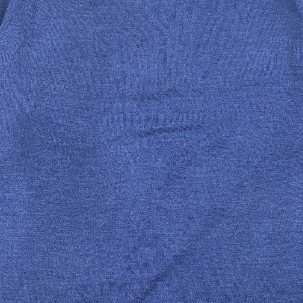 Cedar Wood State Mens Blue Crew Neck Acrylic Pullover Jumper Size 2XL