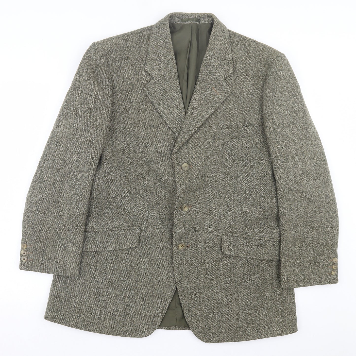 Neil Mackay Mens Green Wool Jacket Suit Jacket Size 40