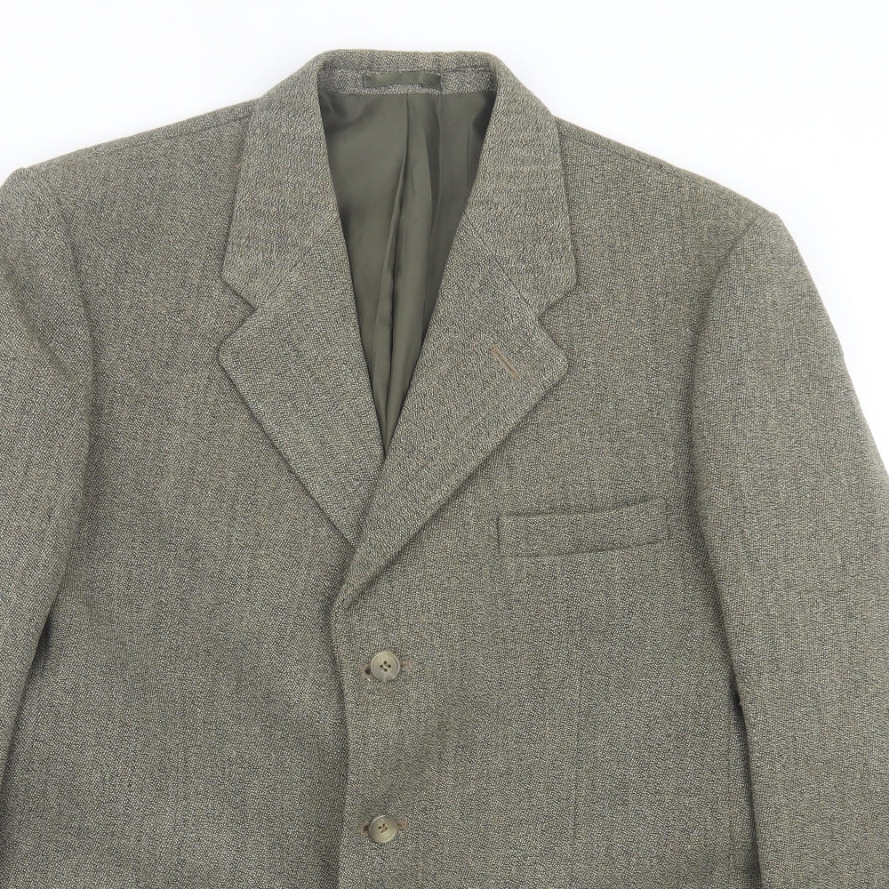 Neil Mackay Mens Green Wool Jacket Suit Jacket Size 40
