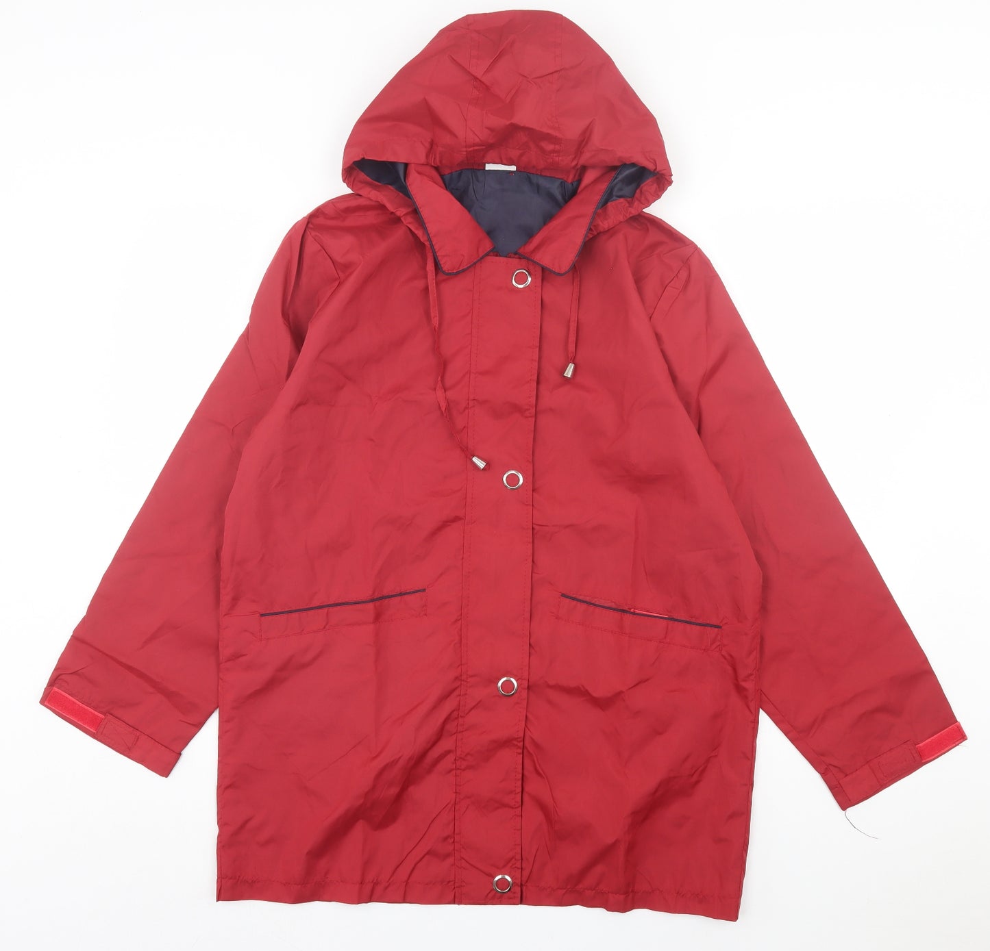 Preworn Womens Red Jacket Size 8 Zip
