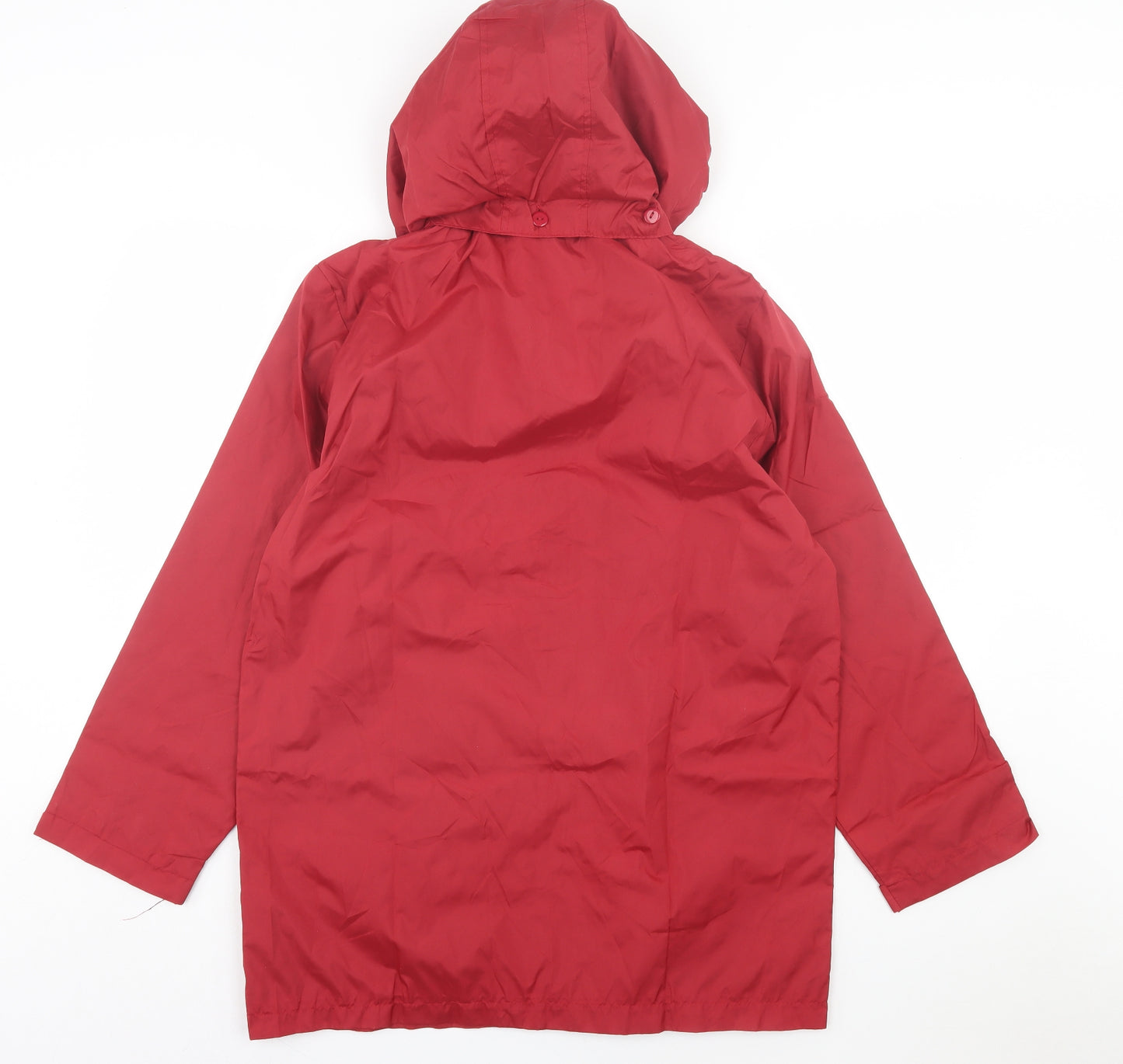 Preworn Womens Red Jacket Size 8 Zip