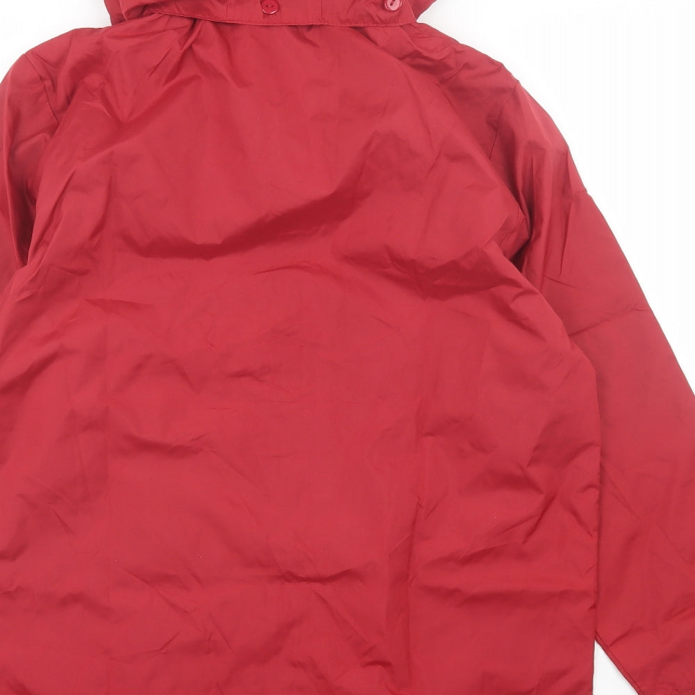 Preworn Womens Red Jacket Size 8 Zip