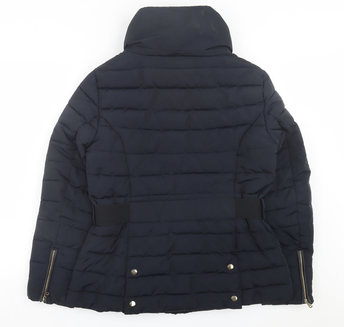 Esprit Womens Blue Jacket Coat Size 16 Zip
