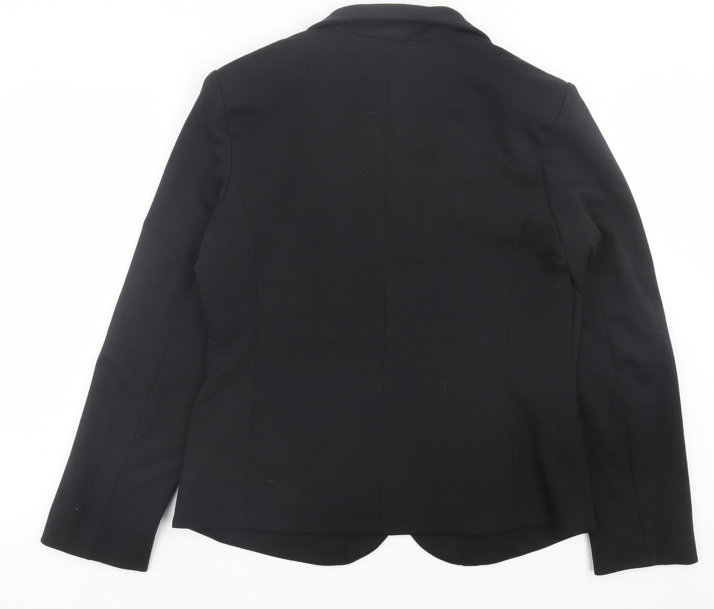 New Look Womens Black Jacket Blazer Size 16 Button