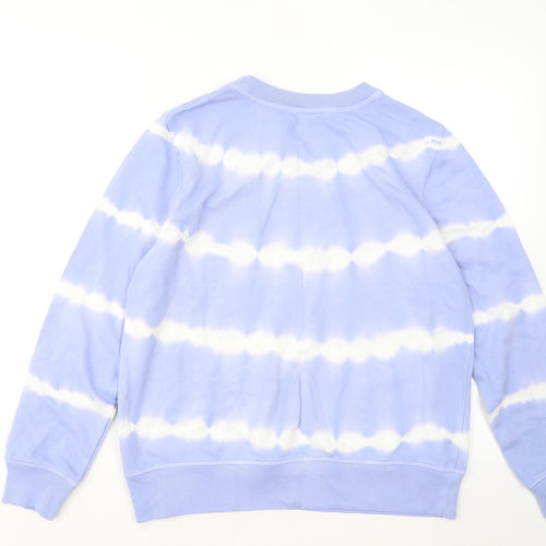 Marks and Spencer Womens Blue Cotton Pullover Sweatshirt Size 12