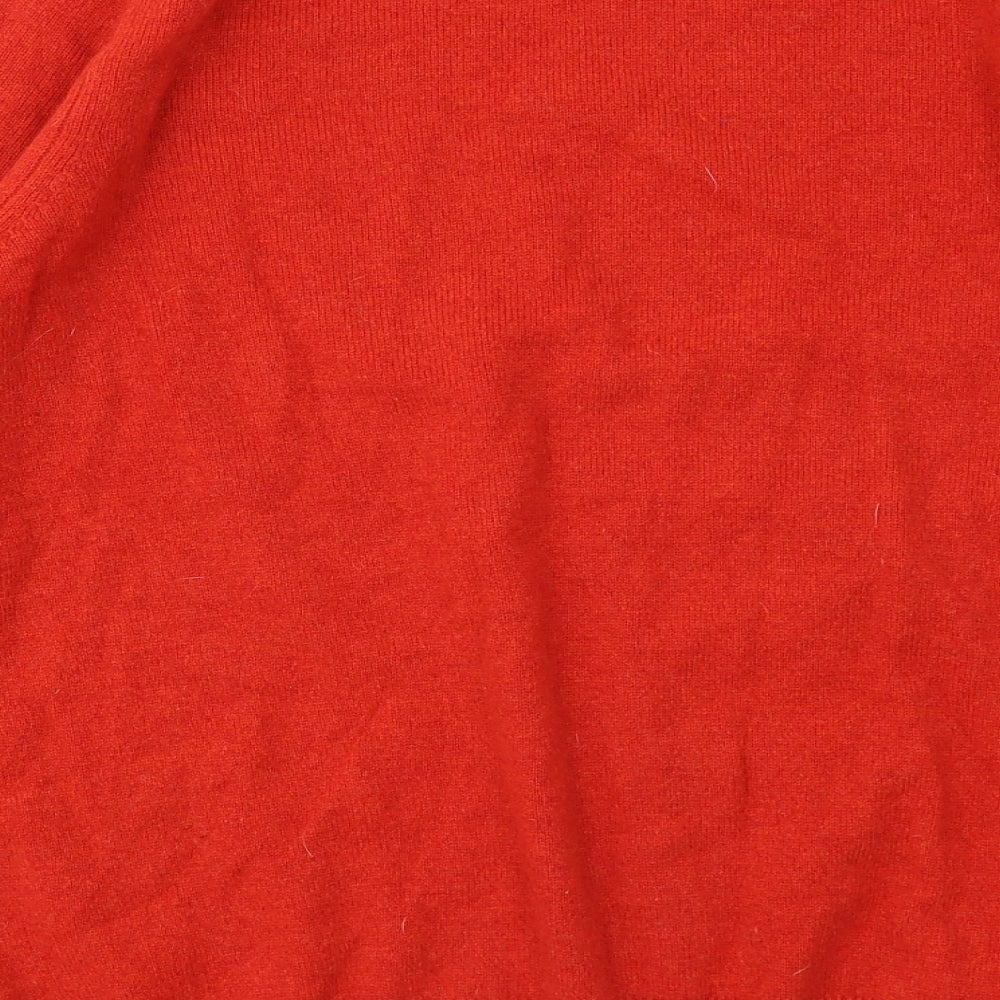 Marks and Spencer Mens Red Round Neck Wool Pullover Jumper Size 2XL