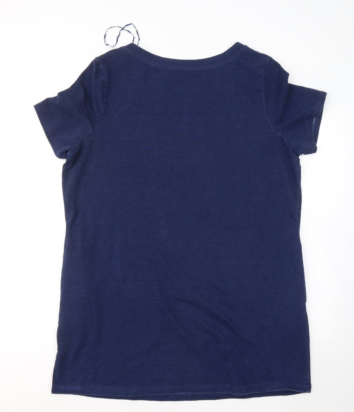 TU Womens Blue Cotton T-Shirt Dress Size 18 Round Neck